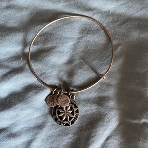 Alex & Ani silver compass bracelet
